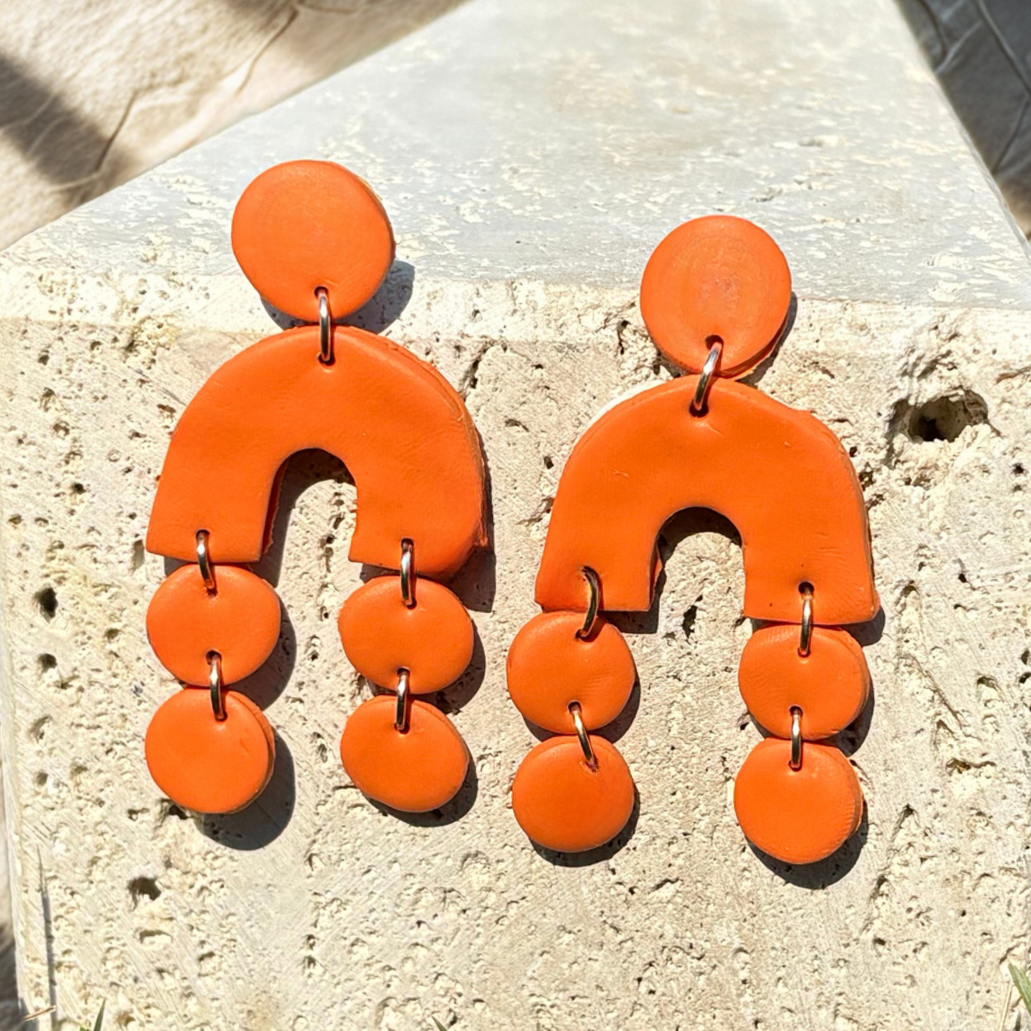 Terracotta Arch Dangle Earrings