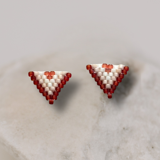 Terra Heart Stud Earrings